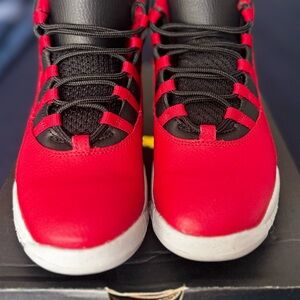 Jordan Kids Red and Black Sneakers